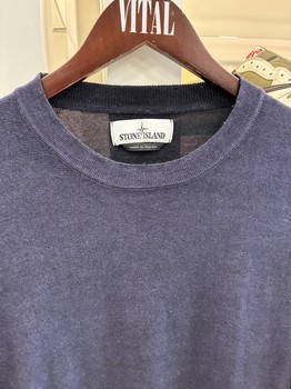 Stone Island Cashmere Sweater - Navy Blue - Pre-Owned - view 2