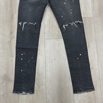 Purple Brand Black Skinny Paint Splatter • Pre-Owned [6134] - view 7