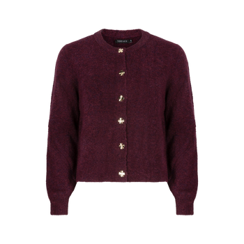 Cardigan Eden · Aubergine