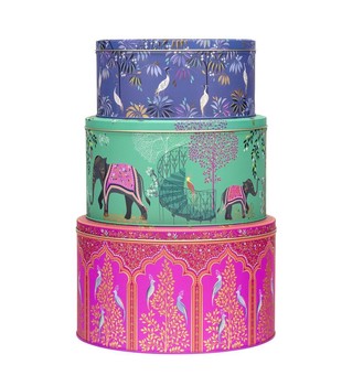 SARA MILLER 'INDIA' ROUND CAKE TINS - SET OF 3