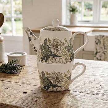 CHRYSANTHEMUM DESIGN TEA FOR ONE