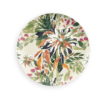 MEDITERRANEAN GARDEN 'LEAF' MELAMINE SIDE PLATE