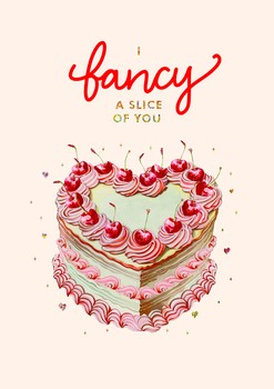 The Art File - Slice Of You Cake Valentine'S Card - BMV04A