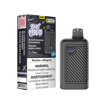Flavour Beast Mode 8000 - Blazin' Banana Blackberry Iced