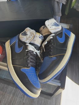 Air Jordan 1 Retro High Original SP Fragment  x Union LA Sport Royal Blue • Pre-Owned [8336] - view 2