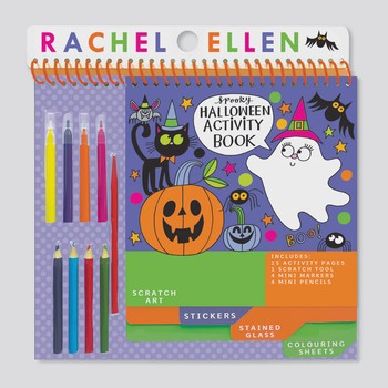 Rachel Ellen - Halloween Activity Book with Scratch Art & Stickers - HACTBK01