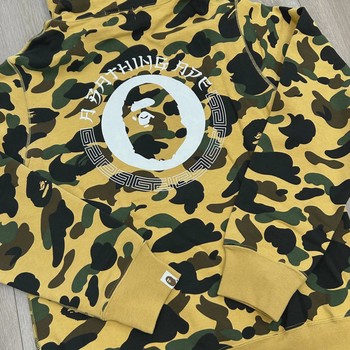 BAPE 1st Camo Kanji Pullover Hoodie Yellow • Brand New [2686] - view 2