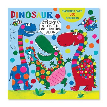 Rachel Ellen - Dinosaur Sticker & Colouring Scene Book - SCENE05