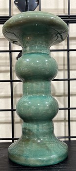 Ceramic Pillar Candle Holder / MEDIUM TEAL