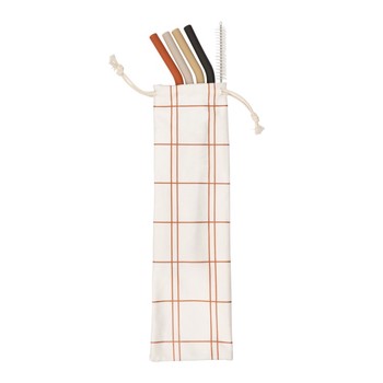 &AGAIN REUSABLE SILICONE STRAWS - PACK OF 4