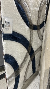 4d shaggy rug 6491 5x8 navy