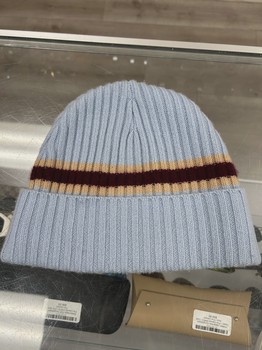 Supreme Blue Stripe Beanie • Pre-Owned [3797] - view 3