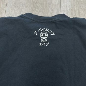 A Bathing Ape (BAPE) Baby Milo Katakana College Tee • Pre-Owned [4150] - view 6