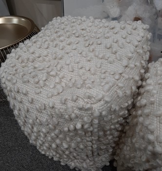 18" x 18" Woven Pouf