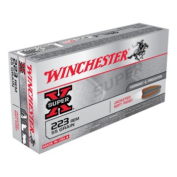 Winchester Super X .223 55gr Jacketed Soft Point