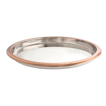 COPPER SERVING TRAY HAMMERED