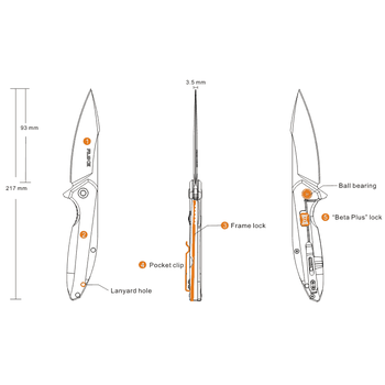 Ruike P128-SF Knife