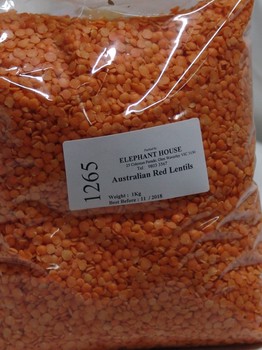 Australian Red Lentils 1 Kg