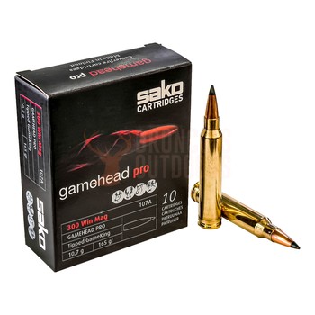 Sako Gamehead Pro .300 Win Mag 165gr Tipped Gameking 10 Rounds