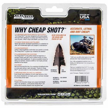 Cold Steel Cheap Shot Broadhead Arrowheads