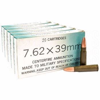 Norinco 7.62x39 Soft Point Military Grade Surplus x100