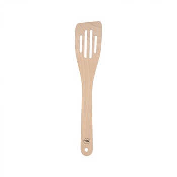 BEECH SLOTTED SPATULA - 300MM