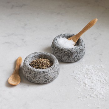GARDEN TRADING GRANITE SALT AND PEPPER POTS