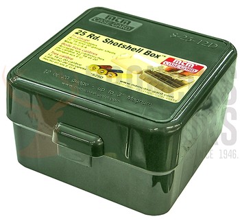 MTM Flip Top S25-12M-10 25 cartridge ammo box 20g~12g