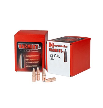 Hornady Varmint .22 Cal .224"  50gr SP SX Projectiles x100