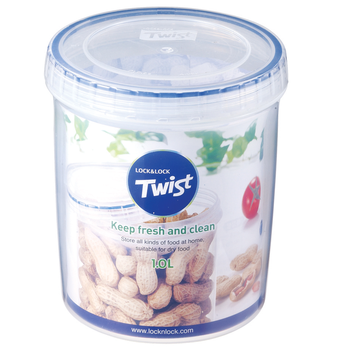 LOCKNLOCK ROUND TWIST AIRTIGHT STORAGE - 1 LITRE