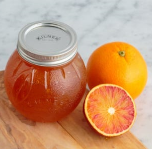 KILNER ORANGE SHAPED PRESERVE JAR
