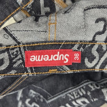 Supreme License Plate Baggy Jean Rigid Indigo • Pre-Owned [3995] - view 7