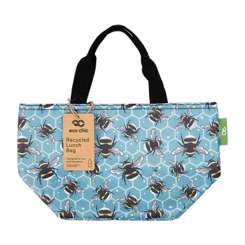 BLUE BUMBLE BEE LUNCH BAG