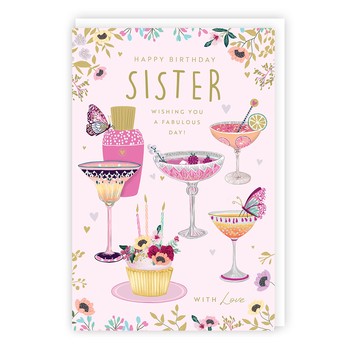 Tracks - HH50 - HB - Sister - Cocktails & Cakes - Foil/Emb 132x197 - C3789