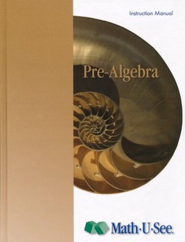 Pre-algebra Instruction Manual