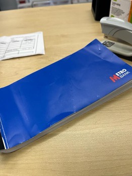 Metro Paying In Book
