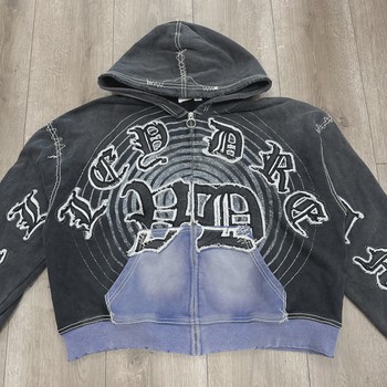 Vale Forever "Hypnotiq" Zip-Up Hoodie in Black • Pre-Owned [0720] - view 10