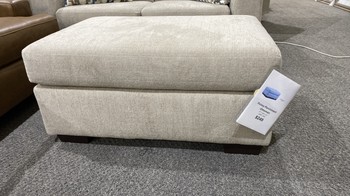 Finley Parchment Ottoman