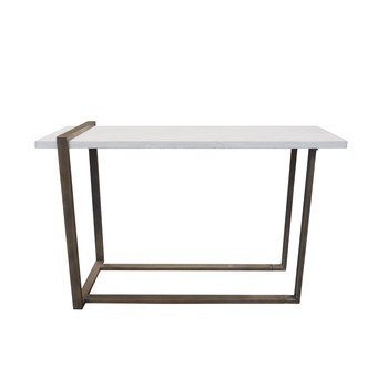 AIMEE SOFA END TABLE, WHITE