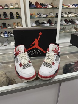 Air Jordan 4 Retro Fire Red (2012) HEAVY CRACKING • Pre-Owned [4231] - view 2