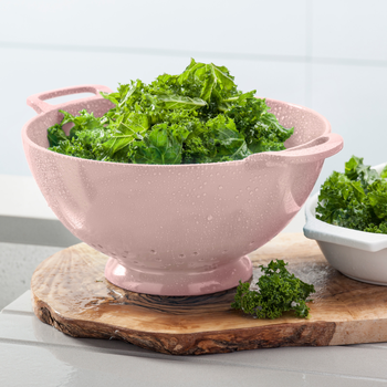 MELAMINE LARGE COLANDER - ROSE