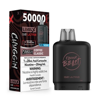 Level X Flavour Beast Chuggin' G2 Ultra 50K Pod - Coffee Classic Iced