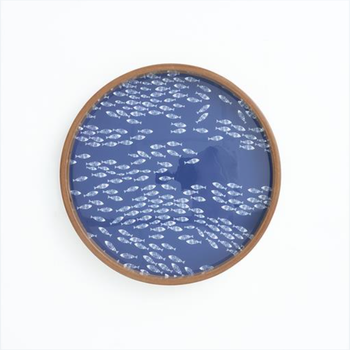 BATELA SMALL MANGO TRAY - BLUE WITH FISH