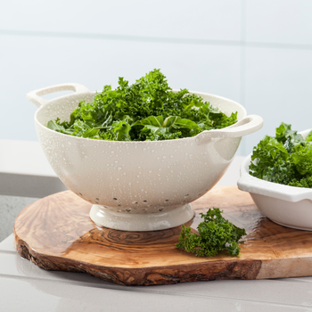 MELAMINE MEDIUM COLANDER - CREAM