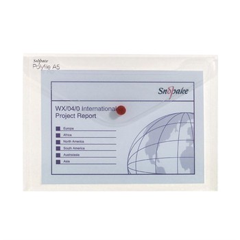 Snopake Polyfile A5 Clear Stud Wallet 11382