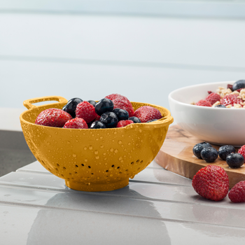 MELAMINE SMALL COLANDER - MUSTARD