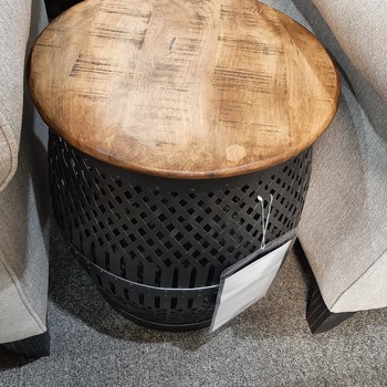 Stella Accent End Table Wood Top