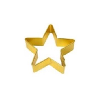 GOLD STAR COOKIE CUTTER  - 7CM