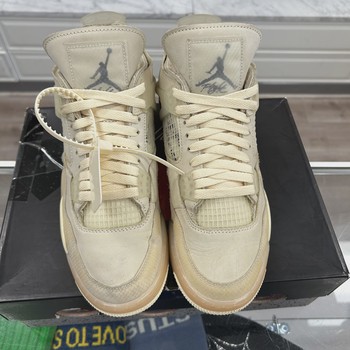 Air Jordan 4 Retro Off-White Sail (Women's) • Pre-Owned [9026] - view 2
