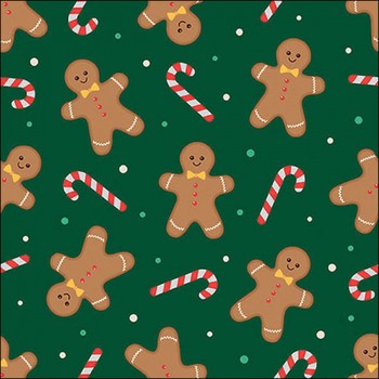 COOKIE  AND CANDY CANE PAPER NAPKINS